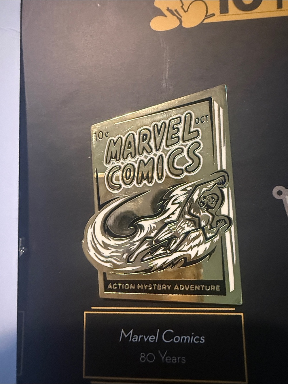 Gold Metal Wall Plaque - Marvel Brand